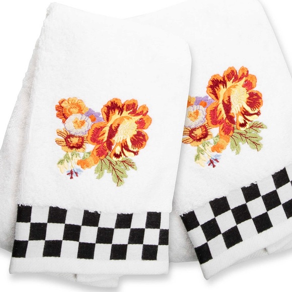 MacKenzie-Childs | Bath | Mackenziechilds Peony Hand Towels Set Of 2 ...
